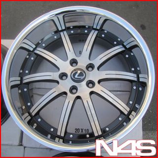Roderick RW3 Machined Concave Lexus SC430 Staggered Rims Wheels