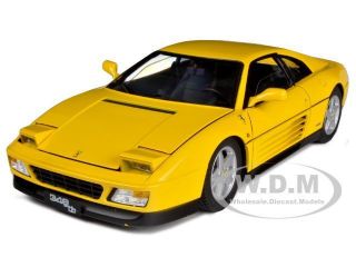 1989 Ferrari 348 TB Yellow Elite Edition 1 18 by Hotwheels V7437