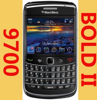 New Rim Blackberry 9700 Bold Black 3G WiFi Cell Phone 4 T Mobile