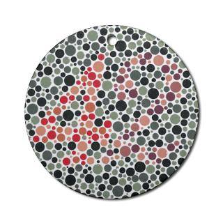 Color Blind Test #42 Ornament (Round) for $12.50