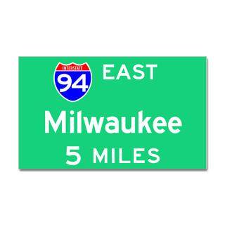 Milwaukee WI, Interstate 94 East Sticker (Rectangu Sticker by