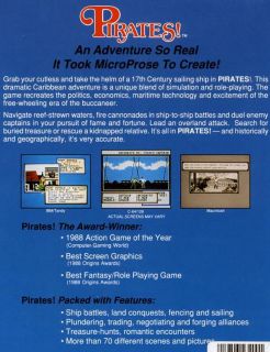 Sid Meiers Pirates Mac Original Adventure Game 1988
