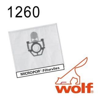 Wolf Staubsaugerbeutel Typ 1260 für Bestron, Fakir