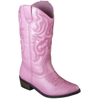 Girls Cherokee Gregoria Cowboy Boot   Pink 3