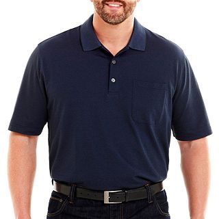 Van Heusen Feeder Striped Polo Shirt Big & Tall, Blue/Black, Mens