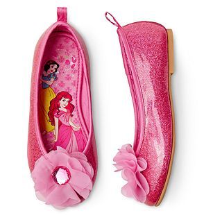 Disney Princess Girls Ballet Flats, Pink, Girls