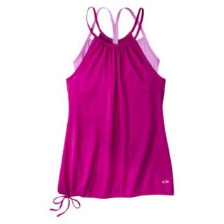 C9 by Champion Womens Double Layer Tank   Exotic Pink L