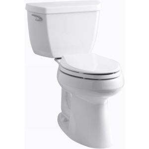 Kohler K 3713 0  Highline Classic Comfort Height Two Piece Elongated Toilet