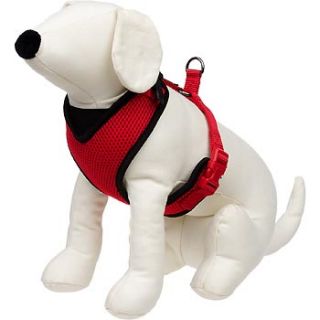 Adjustable Mesh Harness for Dogs in Red & Black