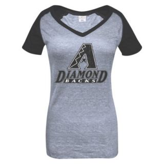 MLB Womens Arizona Diamondbacks T Shirt   Grey/Black (XL)