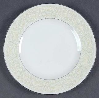 Sango Phoenicia Bread & Butter Plate, Fine China Dinnerware   Green/Yellow/White