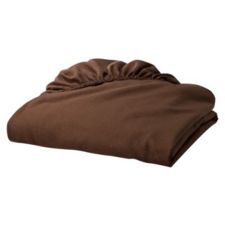 TL Care Jersey Cotton Fitted Crib Sheet   Brown