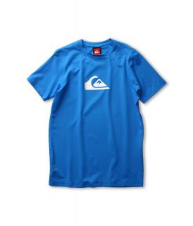 Quiksilver Kids Solid Streak S/S Rashguard Boys Swimwear (Blue)