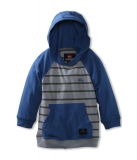 Quiksilver Kids Captain L/S Hooded Pullover Boys Long Sleeve Pullover (Pewter)