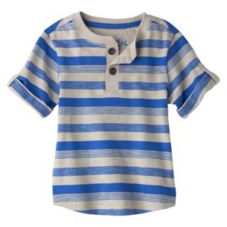 Genuine Kids from OshKosh Infant Toddler Boys Striped Henley Shirt   Blue 5T