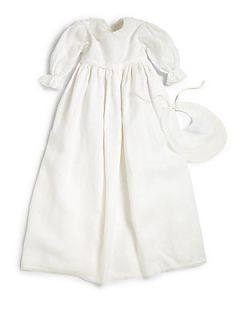 Dolce & Gabbana Infants Lace Trimmed Christening Dress   Antique White