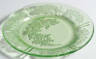 Federal Glass  Sharon Green Bread and Butter Plate   Green Depression Glass