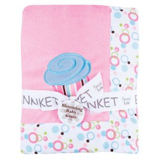 Pink Cupcakes Velour Blanket by Lab