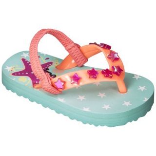 Toddler Girls Circo Diana Flip Flop Sandals   Turquoise M
