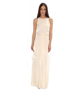 Tibi Flume Asymmetrical Wrap Dress Womens Dress (Beige)
