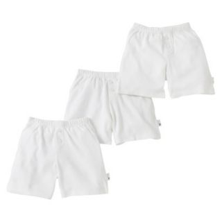 Burts Bees Baby Infant Toddler Boys 3 Pack Boxer Shorts   Dove White 24 M