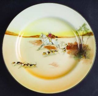 Royal Doulton Hunting (John Peel,Bone) Salad Plate, Fine China Dinnerware   John