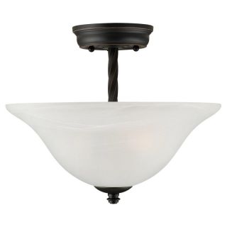 DHI CORP Design House 514935 Drake 2 Light Semi Flush Ceiling Mount   Oil
