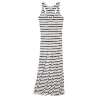 Merona Womens Stripe Maxi Swim Coverup Dress  Cream XS