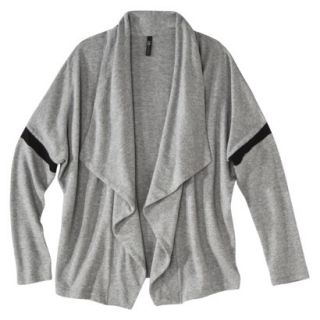 labworks Womens Drape Collar Sweatshirt   Gray XXL