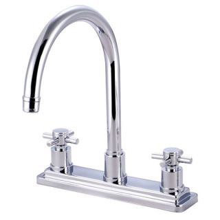 Elements of Design Concord Double Handle Deck Mount Kitchen Faucet without Sp