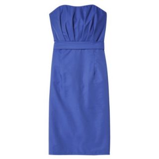 TEVOLIO Womens Taffeta Strapless Dress   Athens Blue   2