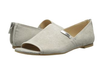 Calvin Klein Eve Dusty Suede Womens Flat Shoes (Gray)