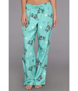 Life is good Flannel Sleep Pant Womens Pajama (Blue)
