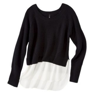 labworks Womens Long Sleeve Shaker Sweater   Black XL