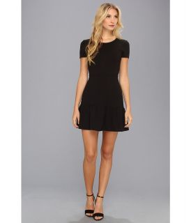 Juicy Couture Solid Ponte Flirty Dress Womens Dress (Black)