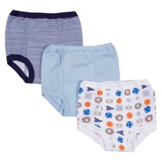 Gerber Onesies Newborn Boys 3 Pack Training Pants   Blue 3T