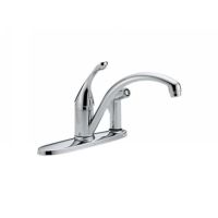 Delta Faucet 340 DST Collins Single Handle Kitchen Faucet with Side Spray