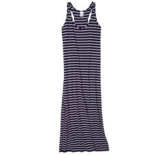 Merona Womens Stripe Maxi Swim Coverup Dress  Navy XL