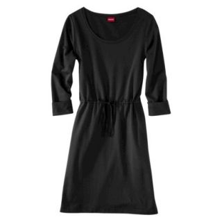 Merona Womens Tie Waist Leisure Dress   Black   XS