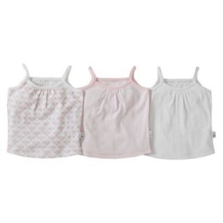 Burts Bees Baby Infant Toddler Girls 3 pack Camisole   Blossom 12 M