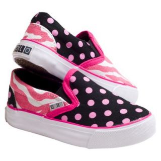 Toddler Girls Xolo Shoes Zany Zebra Slip on Sneakers   Multicolor (11)