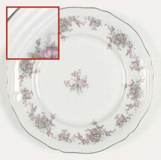 Johann Haviland Wild Rose (1/16 Gold Trim) Dinner Plate, Fine China Dinnerware
