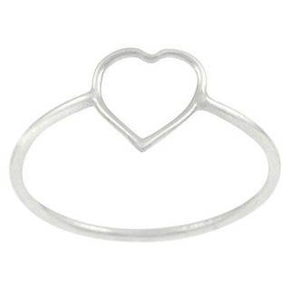 Tressa Collection Sterling Silver Heart Cut out Ring   Silver 6