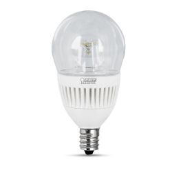 Feit Electric BPA15C/CL/DM/LED LED Light Bulb, E12 Base, 4.8W (40W Equivalent) Dimmable 3000K 300 Lumens