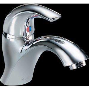 Delta Faucet 22C601 22T Series Single Handle Single Hole Lavatory Faucet   Less