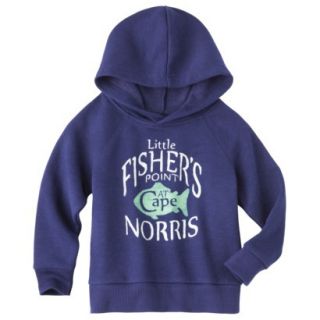 Cherokee Infant Toddler Boys Hooded Fishers Point Sweatshirt   Oxford Blue 3T