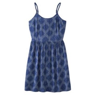 Mossimo Supply Co. Juniors Easy Waist Dress   Blue Print L(11 13)