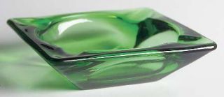 Anchor Hocking Forest Green Medium Square Ashtray   Forest Green,Glassware 40S 