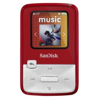 SanDisk Sansa Clip Zip 4GB  Player   Red (SDMX22 004G A57R)