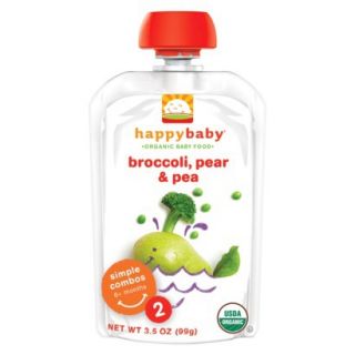 Happy Baby Organic Baby Food Stage 2   Broccoli, Pear & Peas (8 Pack)